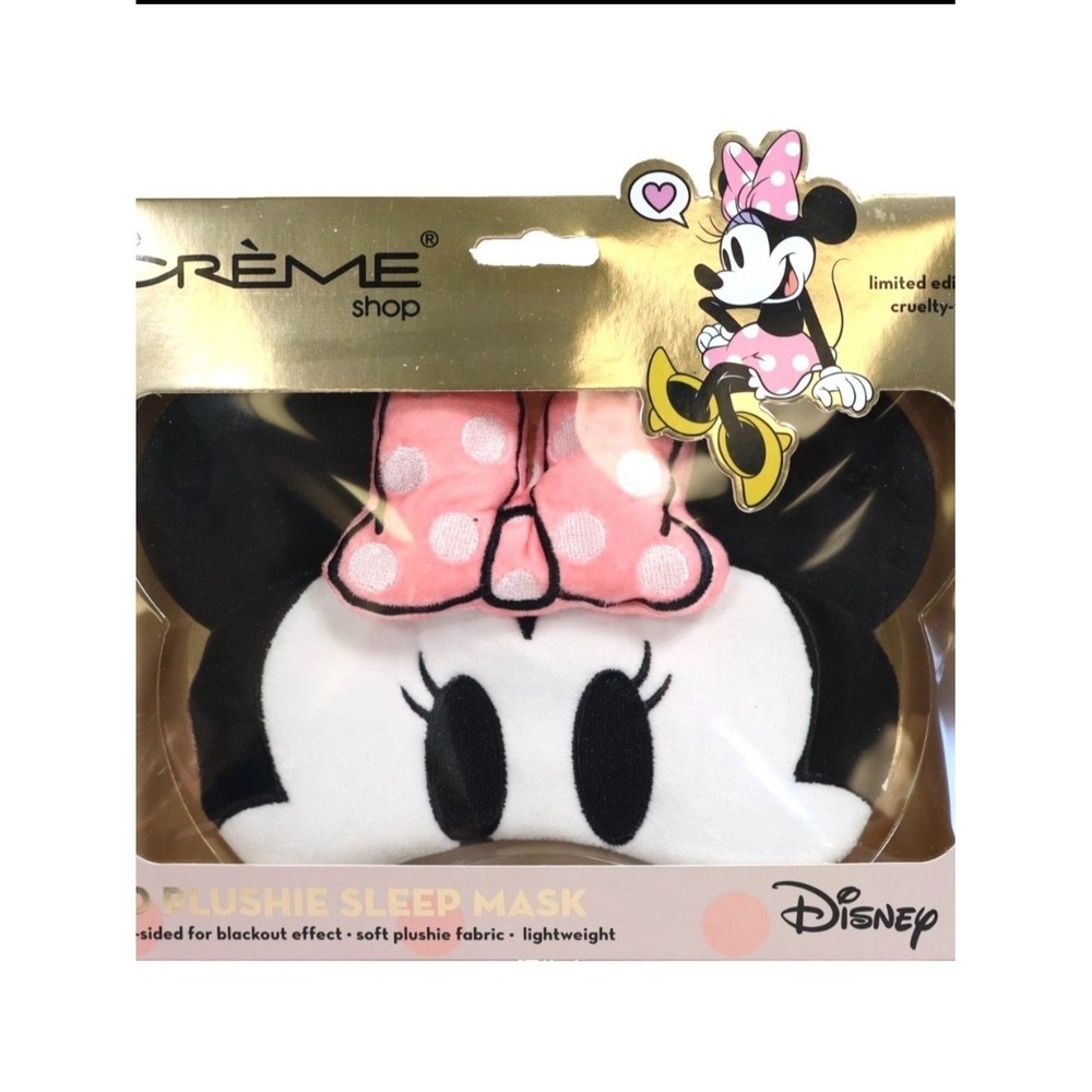 Disney Minnie Mouse Pink Plush Kids Sleep Mask by Crème Shop